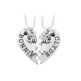 Collier Couple Bonnie Clyde Gangsters - MatchingMood