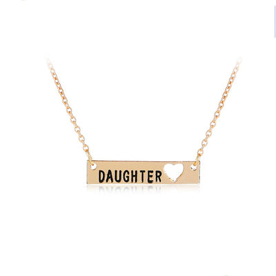 Collier Mère Fille Rectangulaire