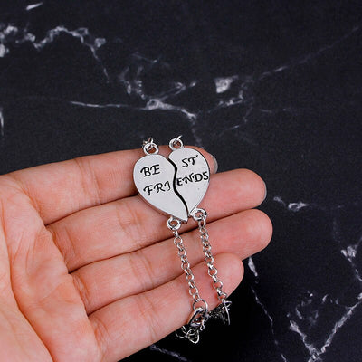 Bracelet d'Amitié Coeur Séparable Argent - MatchingMood