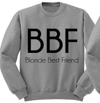 Pull Meilleure Amie BFF Blonde Best Friend - MatchingMood
