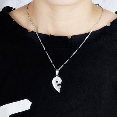 Collier Coeur Separable Couple I Love