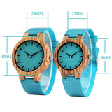 Montre Bracelet en Cuir Bleu pour Amoureux - MatchingMood