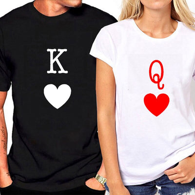 T-Shirt Roi et Reine pour Couple - MatchingMood