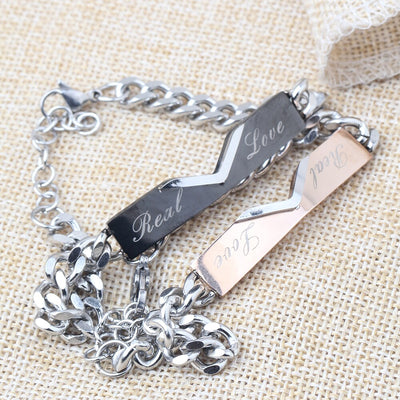 Bracelet Couple Real Love Chaines - MatchingMood