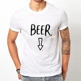 T-Shirt Couple Baby Beer homme blanc