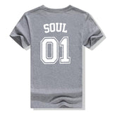 Tee Shirt Soul Gris pour Meilleure Amie