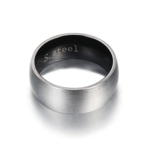 Bague Couple Acier Inoxydable Brossé