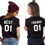 T-Shirt Best Friends noir