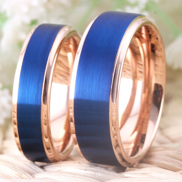 Bague Couple Bleu