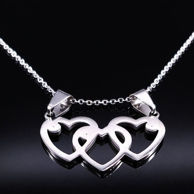 Collier d'Amitié 3 Coeurs - MatchingMood