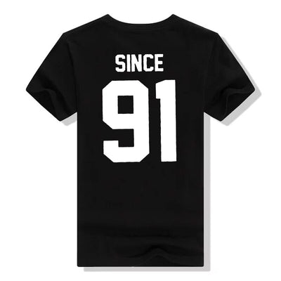 T-Shirt Meilleure Amie Personnalisable Since Noir- MatchingMood