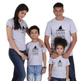 T Shirt Famille Shark Gris