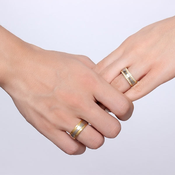 Bague Couple Fiançailles Personnalisée - MatchingMood