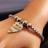 Bracelet Couple Coeur Séparable Moitié - MatchingMood
