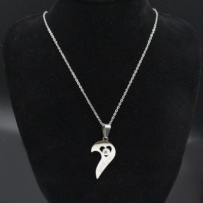 Collier Coeur Séparable Couple Love