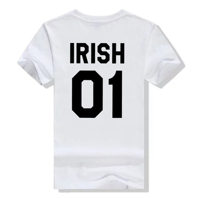 T Shirt Couple Irish 01 Blanc