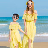 Robe Maman Fille Jaune