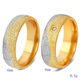 Bague Couple Bicolore Dimensions