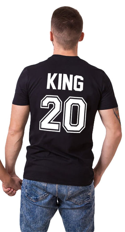 T-Shirt Couple King Noir - MatchingMood