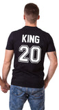 T-Shirt Couple King Noir - MatchingMood