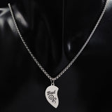 Collier Coeur Meilleures Amies Moitié de coeur