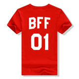 T Shirt Meilleure Amie BFF Rouge 01 - MatchingMood