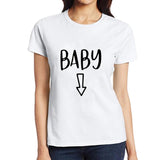 T-Shirt Couple Baby Beer blanc