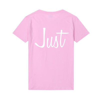 T Shirt Just Married Pour Couple - Just Rose