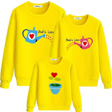 Pull Jardinage Famille d'Amour Jaune - MatchingMood