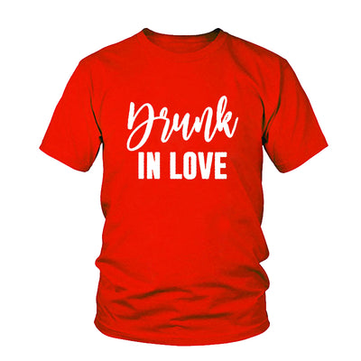 Drunk In Love T Shirt Rouge