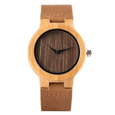 Montre Couple en Bamboo Femme