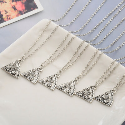 Collier d'Amitié En Forme de Pizza à 6 Best Friends