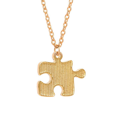 Collier Couple Doré Puzzle