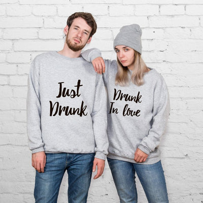 Pull Couple Ivre d'Amour