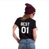 T-Shirt Best Friends - Best 01 Noir