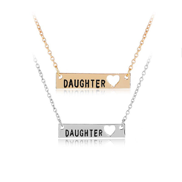 Collier Mère Fille Rectangulaire