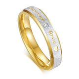 Bague Couple Alliance Femme Forever love