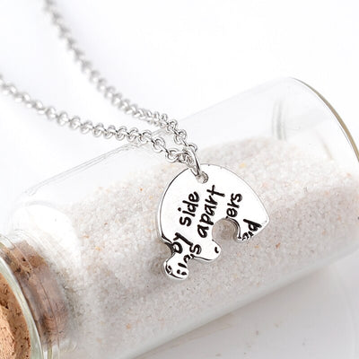 Collier Meilleures Amies à 3 - Coeur