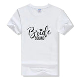 T-Shirt Meilleure amie Bride Squad Blanc