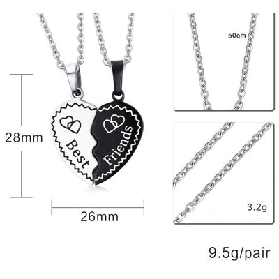 Collier Best Friend Coeur Caractéristiques - MatchingMood