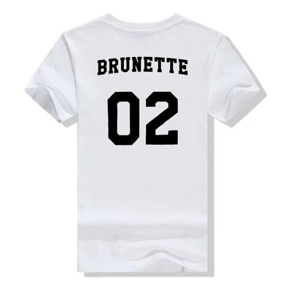 T-shirt Brunette 02 Blanc