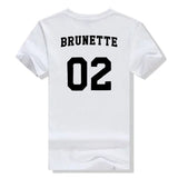 T-shirt Brunette 02 Blanc