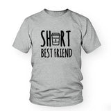 T-shirt Short Best Friend gris