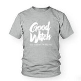 T-shirt Good Witch Gris