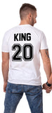 T-Shirt Couple King Blanc - MatchingMood
