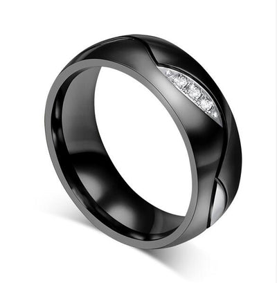 Bague Couple Noir Femme