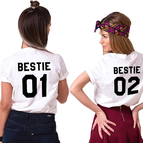 Tee-Shirt Best Friend Par 2 Blanc