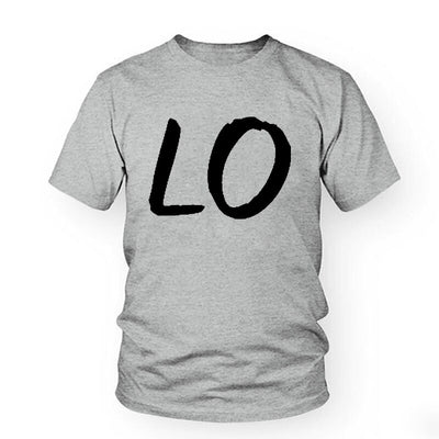 T-shirt Couple Love Homme Gris-Noir - MatchingMood