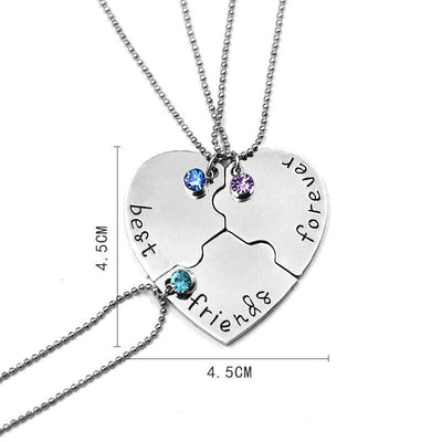 Collier Best Friends 3 Parties Meilleures Amies