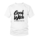 T-shirt Good Witch Blanc